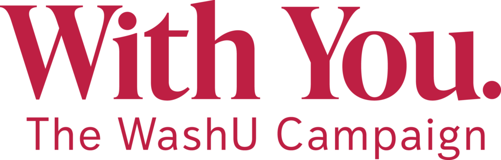 With You. The WashU Campaign logo