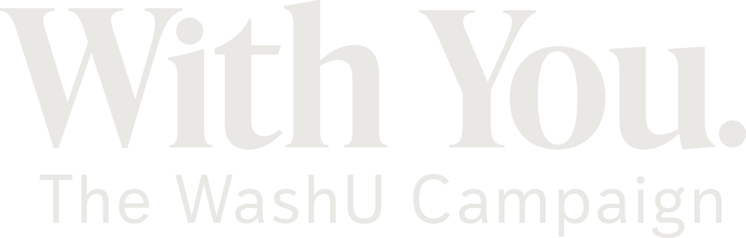 With You campaign logo