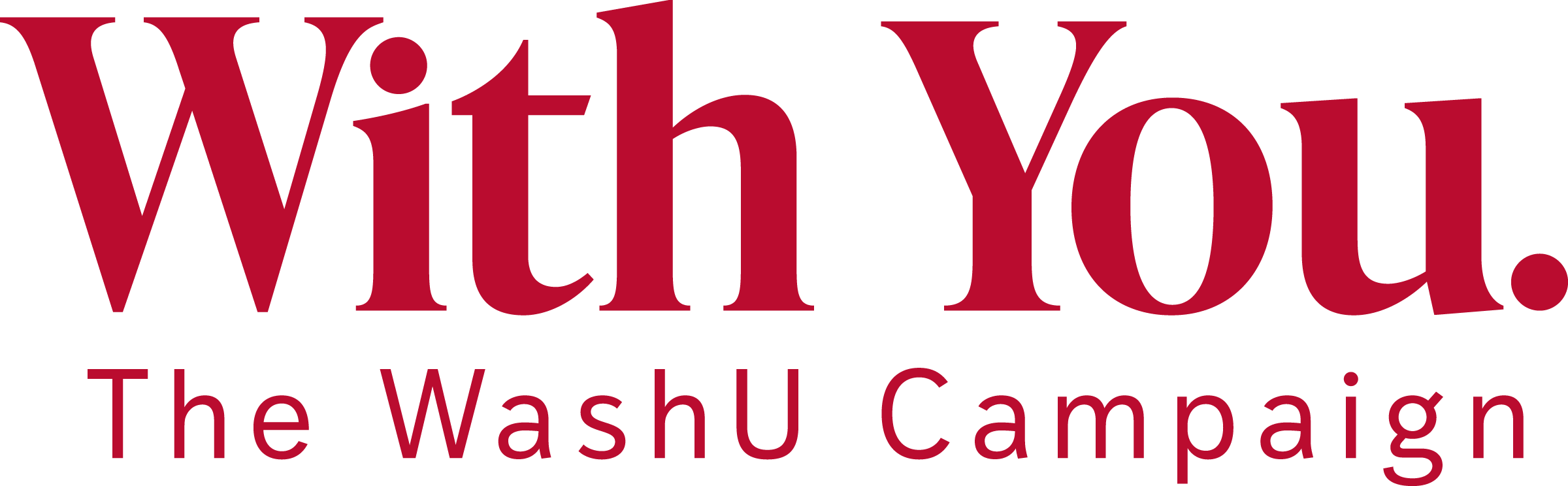 With You. The WashU Campaign