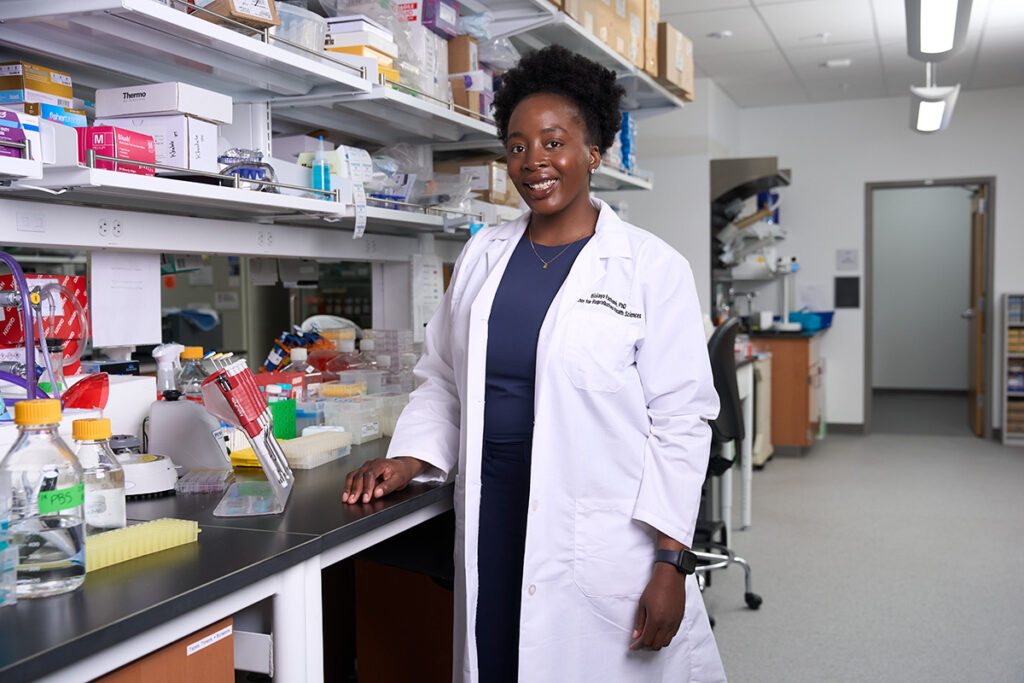 Bisayo Fashemi in her lab
